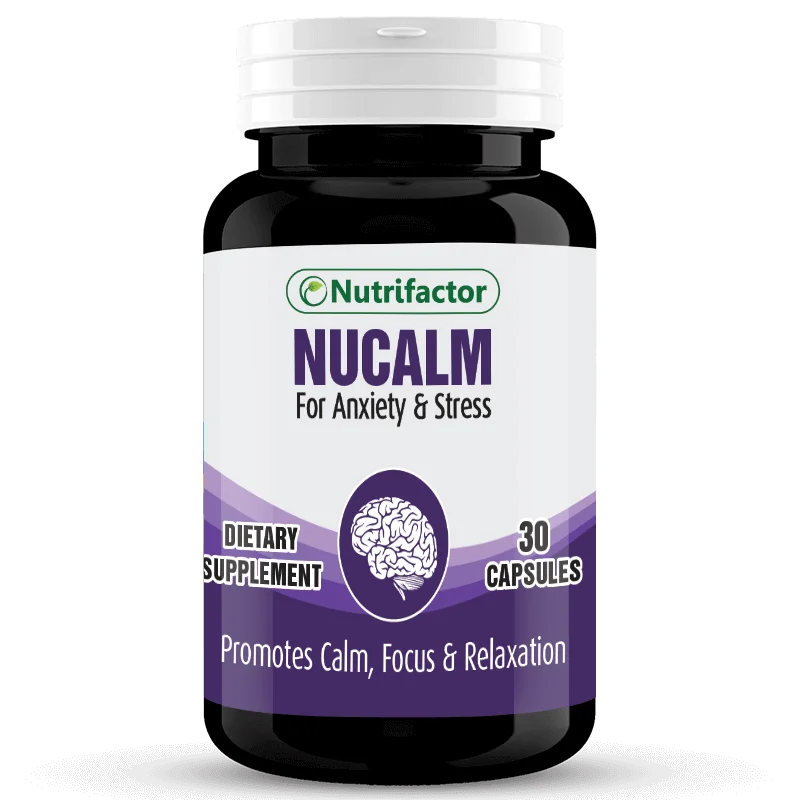 NUCALM | Valerian Root Extract | Chamomile Flower Extract | For Stress, Anxiety & Mood Pure Food Supplement