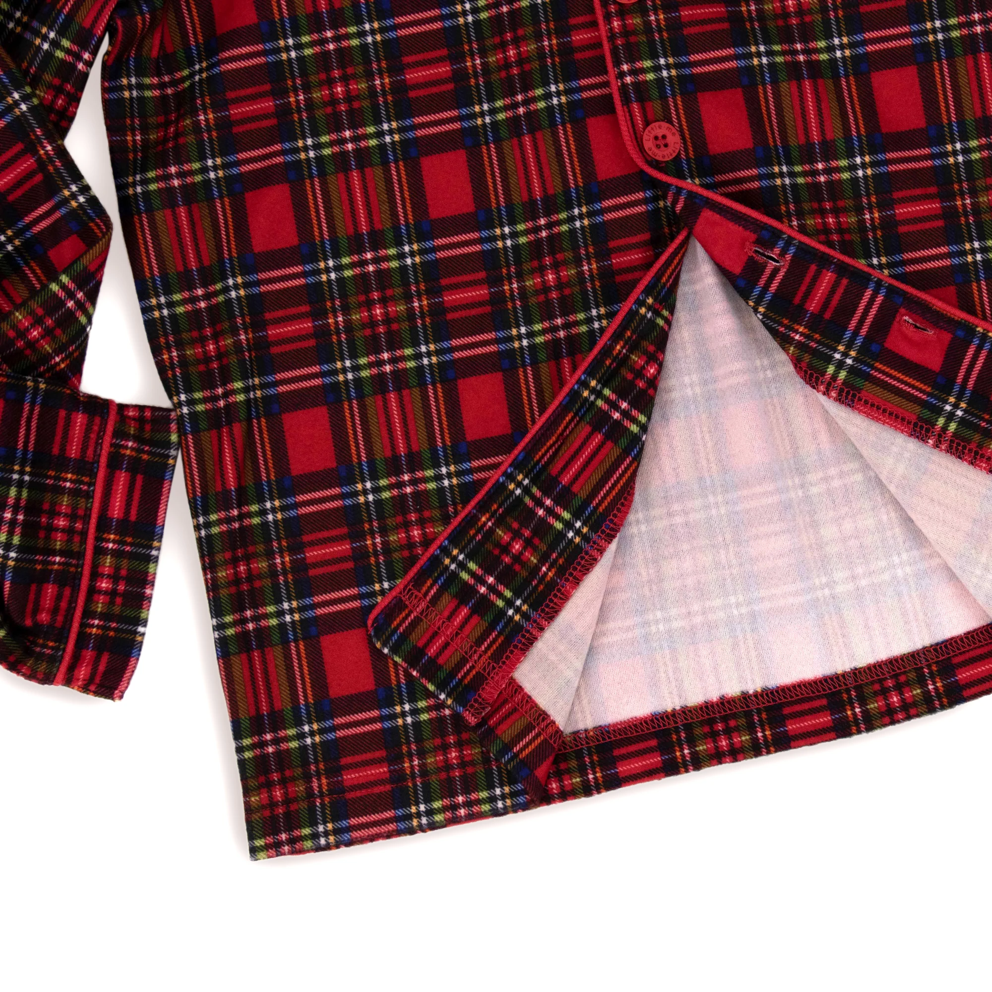 2020 christmas baby toddler boys button up shirt custom print coat front xmas red plaid tartan pajamas