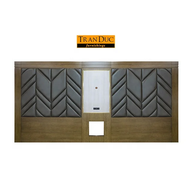 
Hotel bedroom furniture - Double queen headboard in luxury guest room 