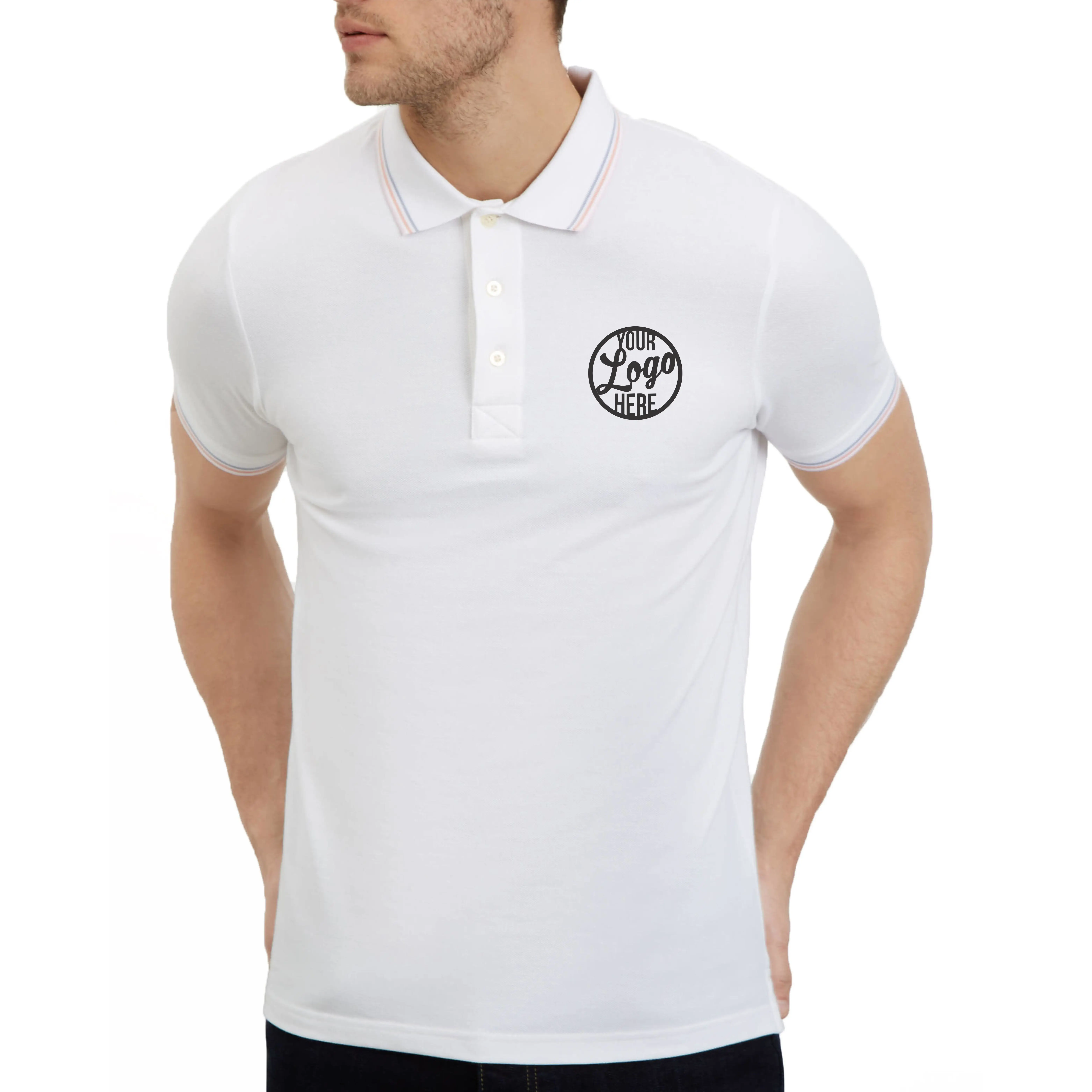 Unisex Custom Mens Golf Sport Print Logo fit Embroidery polos short sleeve oversize Ice Ion Fiber Cool Solid Color Polo Shirt