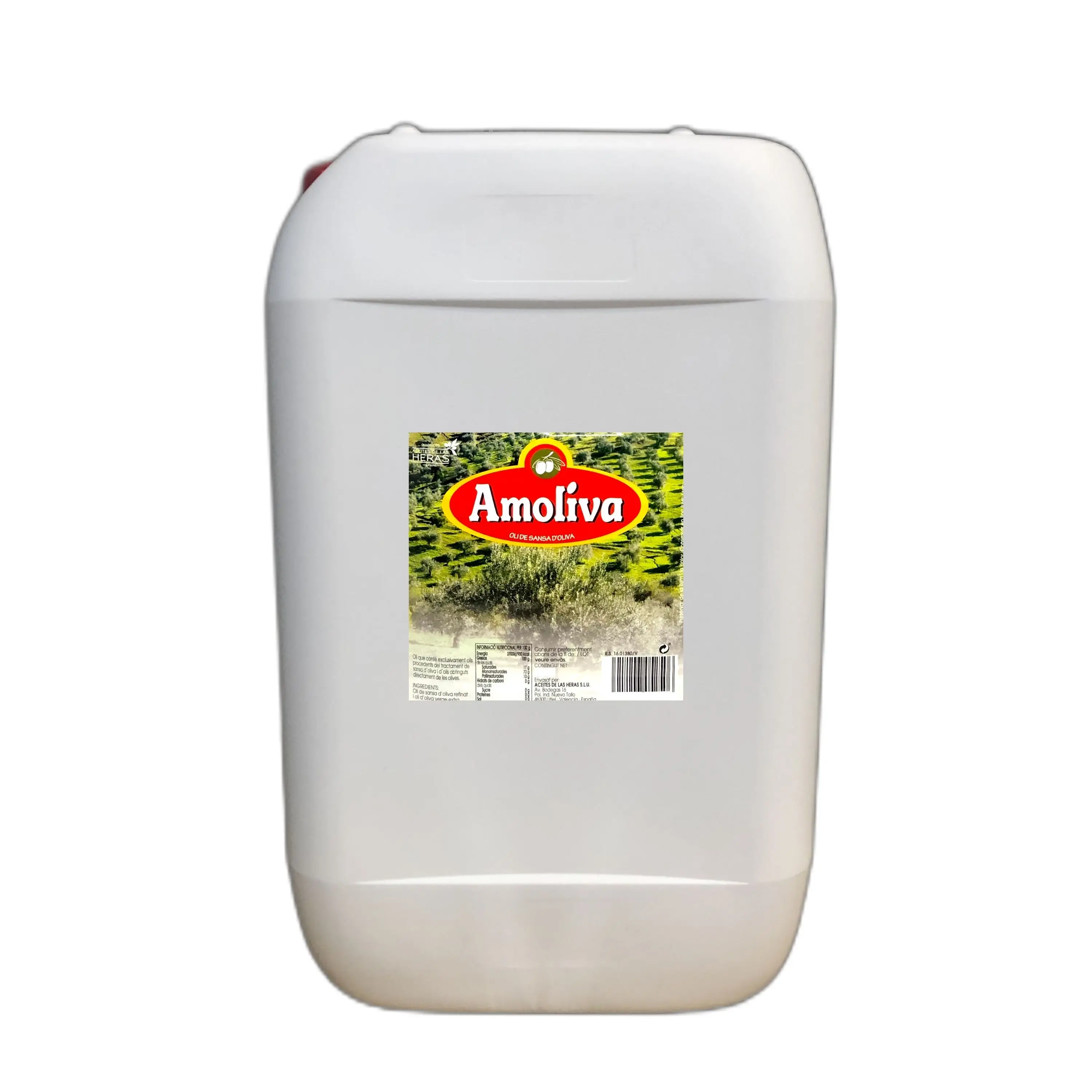 Pomace Olive Oil 25 L Plastic Jerrycan for horeca & foodservice, Amoliva 100% Spanish Pomace Oil