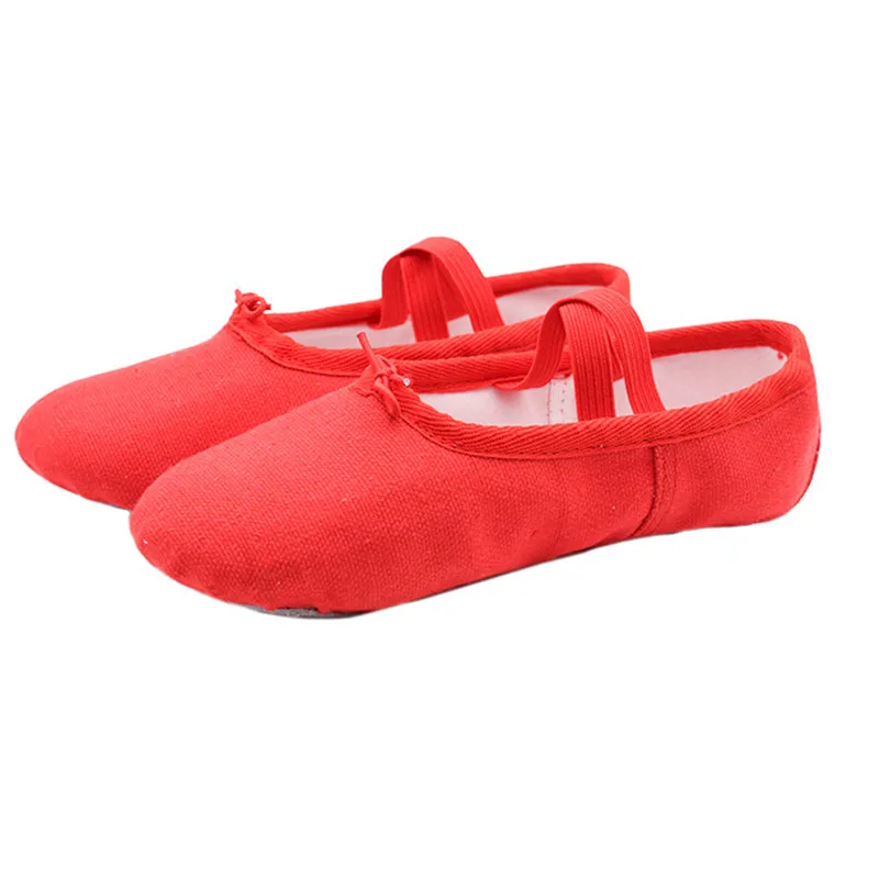 Wholesale High Quality OEM Custom Ballet Foldable Disposable Dance Shoes Cheap Girls Stretch Canvas Dance Ballet Shoes for Women