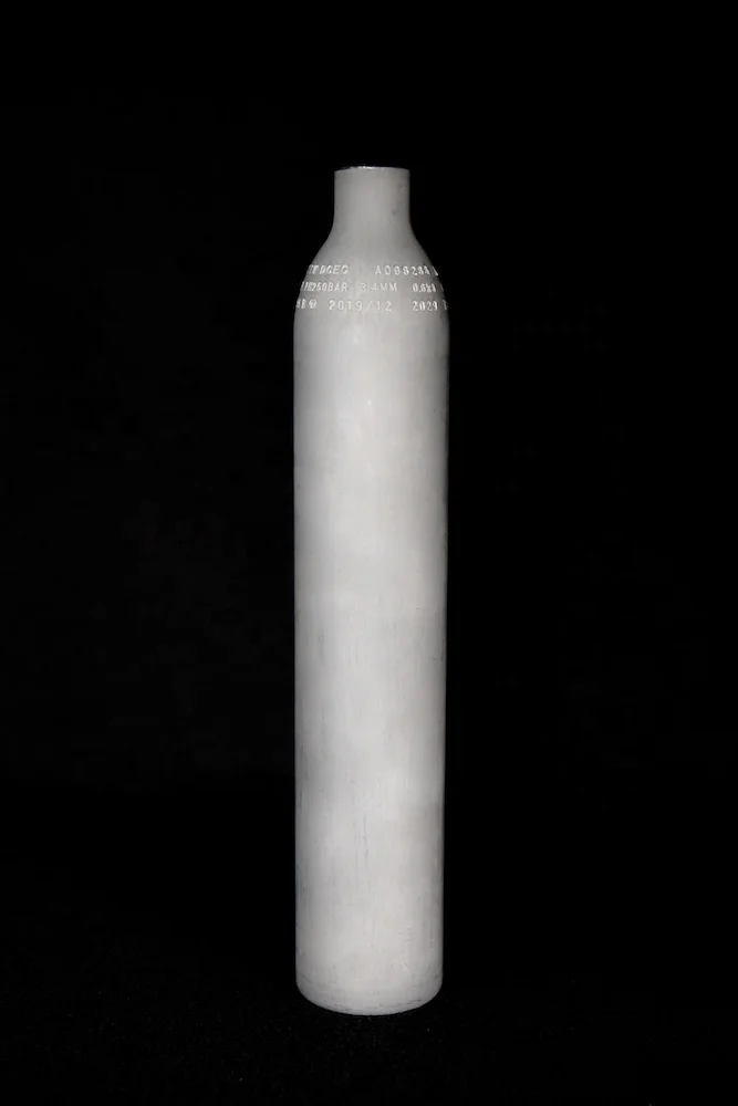 Taiwan supplier aluminum co2 gas cylinder 425g soda water soda cylinder for soda machine