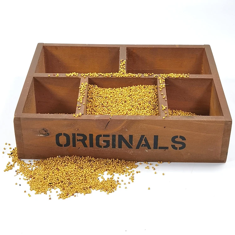 Organic pure mustard seeds pre-packed big bags, from manufacturer