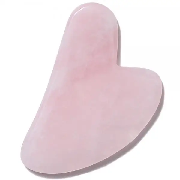 latest new product 2021 hot selling gua sha scraping massage rose quartz for face massage to indulge in skin care gua sha