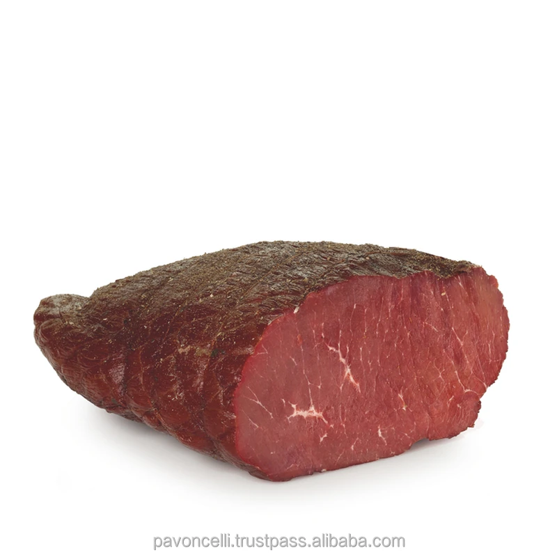 PREMIUM SMOKED CURED BEEF TOPSIDE | high quality gluten free beef meat | beef meat Italy supplier