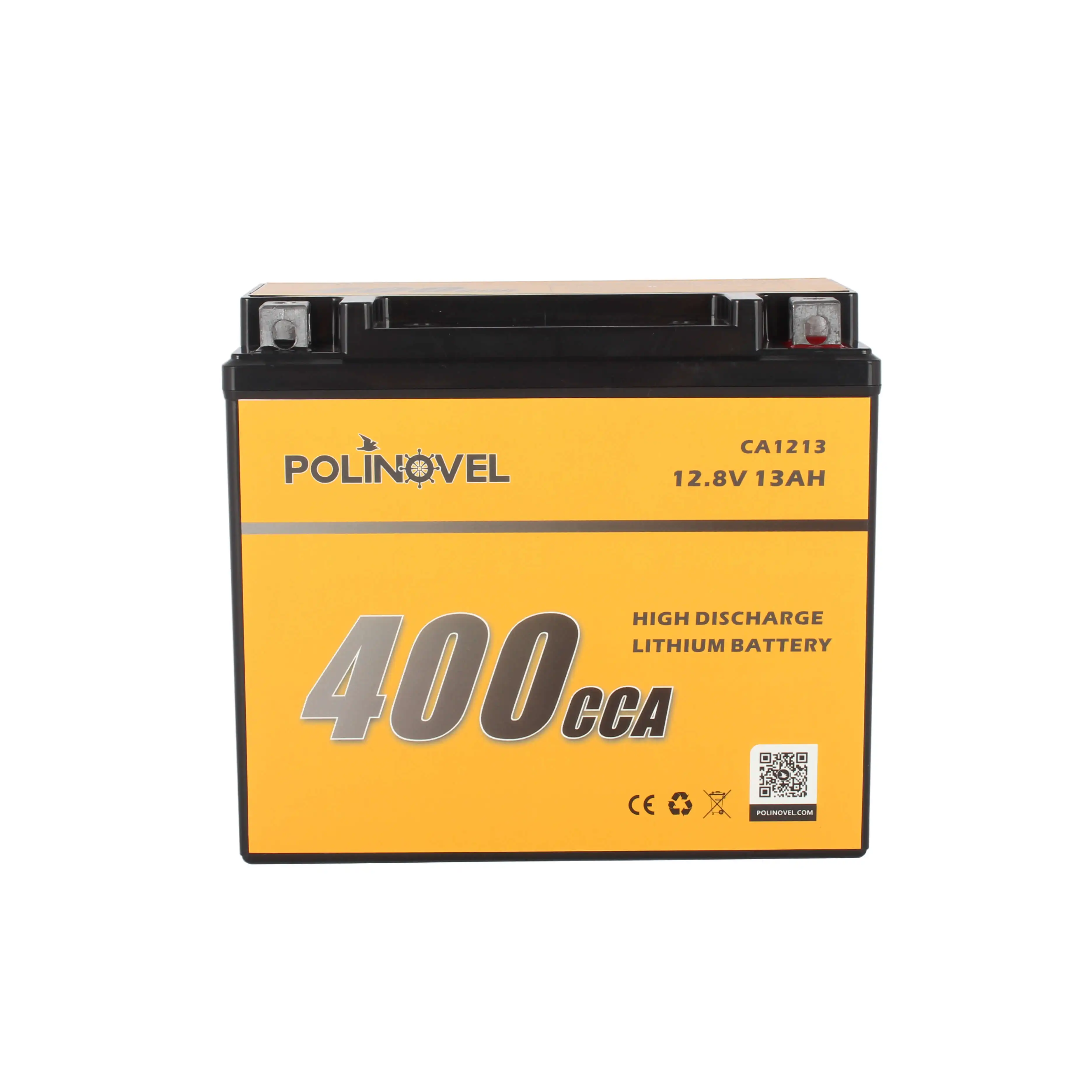Polinovel 400CCA Power Starting Motorcycle Small Lithium Ion Battery