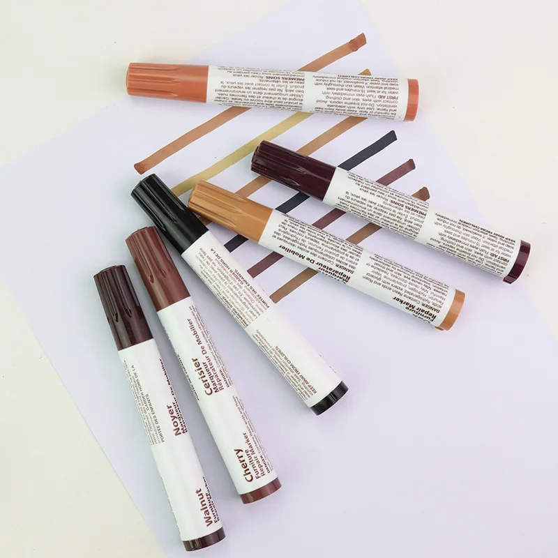 Mikailan MKL-6S Furniture Repair Pen Markers Scratch Filler Paint Remover For Wooden Cabinet Floor Tables Chairs
