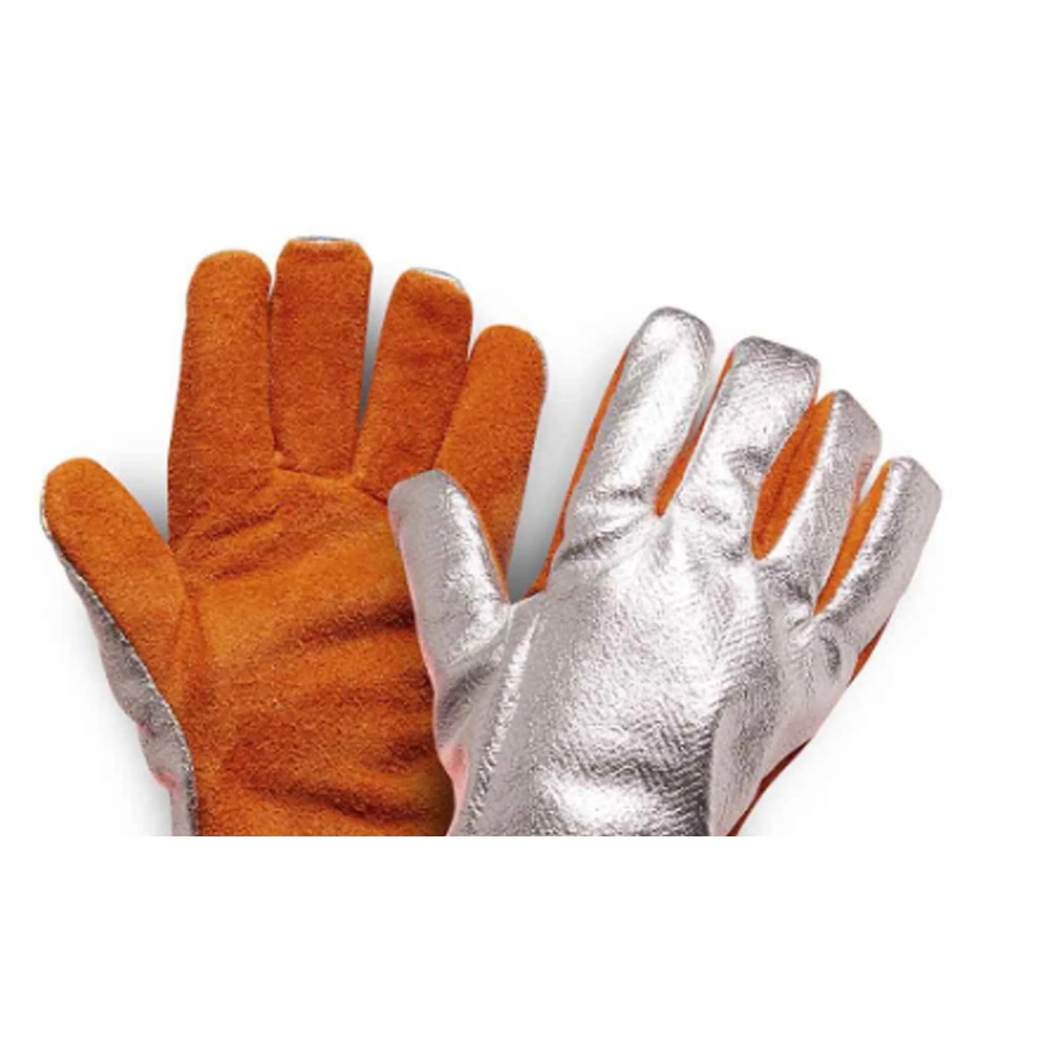 OEM Waterproof Cowhide Leather Fireplace Working Gloves Fire Pits Grilling Welding Heat Resistant Gloves