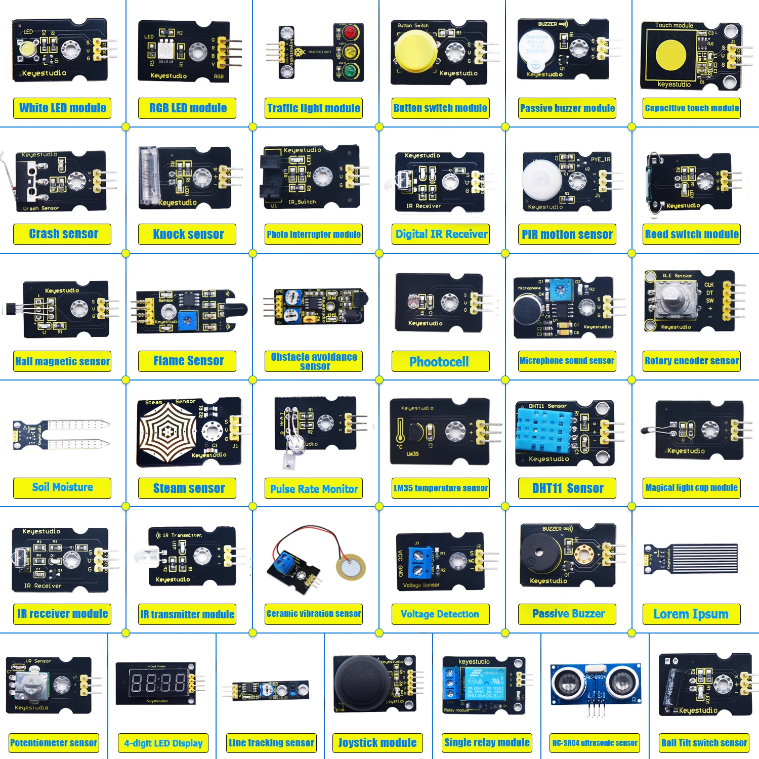  Стартовый комплект датчика 37 в 1 V3.0 для стартового модуля Arduino