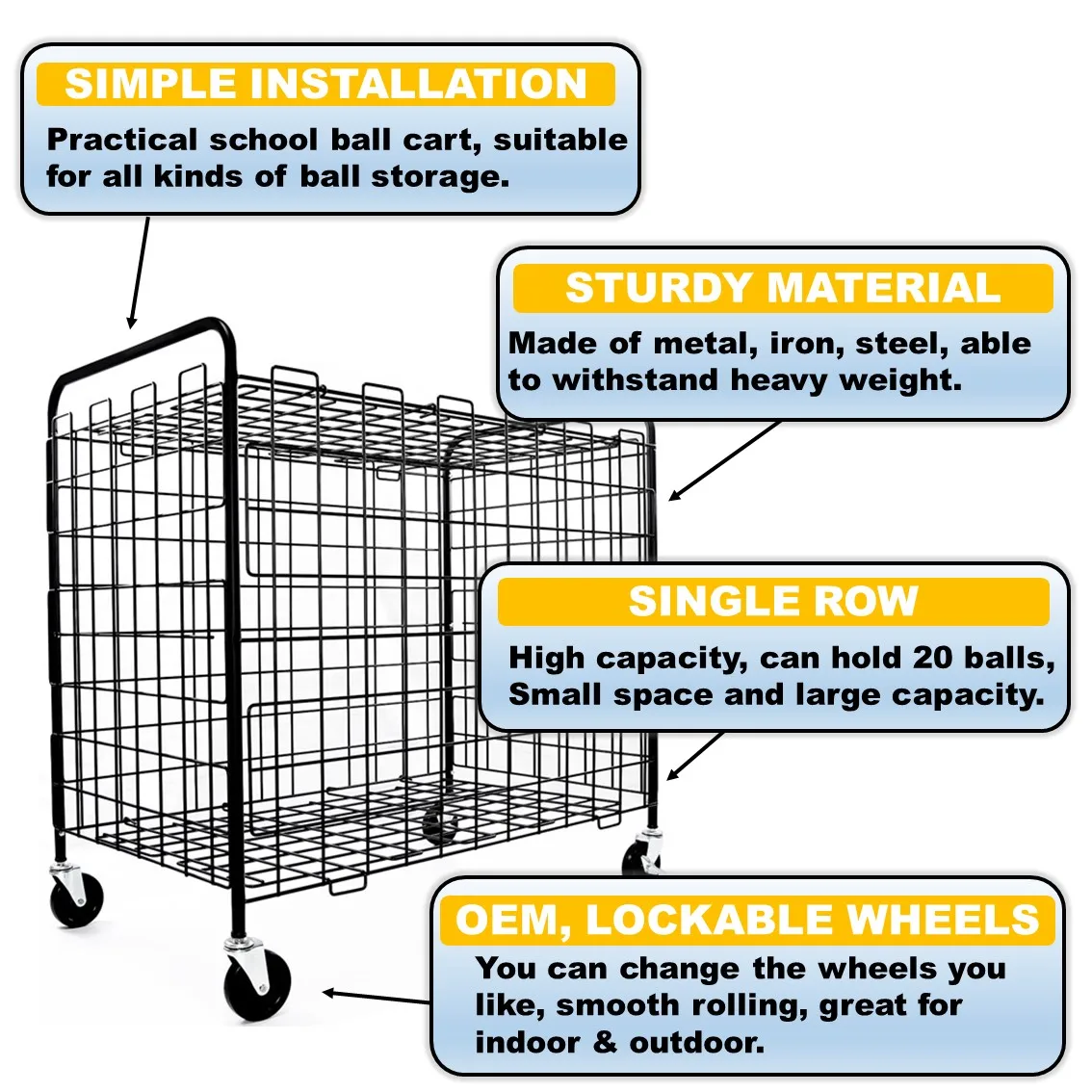 Organizer garage SHELF for footballs room basketball equipment Sports Stadium