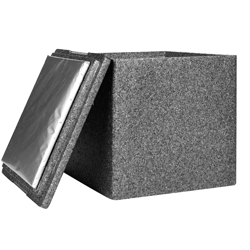 Polypropylene Insulated Container Black Epp Foam Box Transport Packaging Box Cold Chain Cold Box