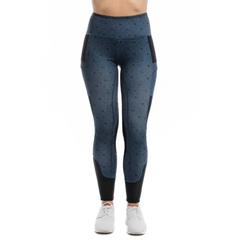 Women Solid Horse Riding Leggings High Waist Pants Hip Lifting Tummy Slim Skinny Equestrian Legging by Canleo International