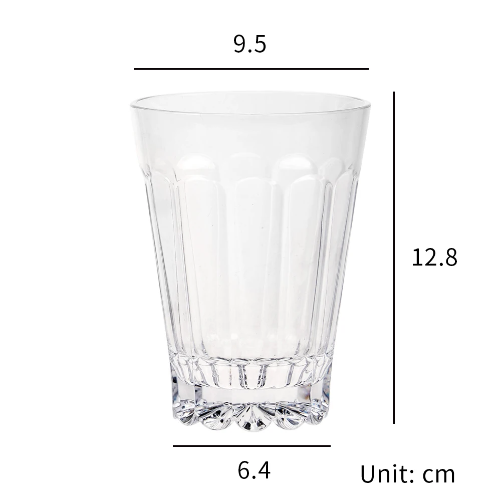 [Holar] тайваньский изготовленный Небьющийся многоразовый BPA-Free Clear 16 oz Picardie пластиковый стакан