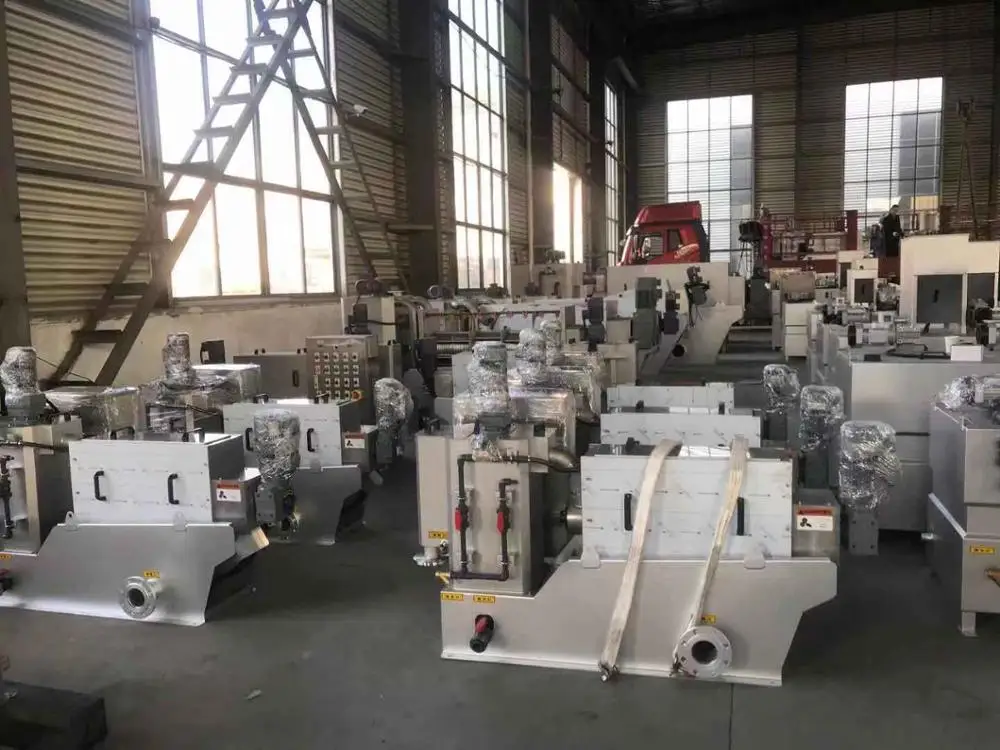 Multi-plate Screw type sludge dewatering machine