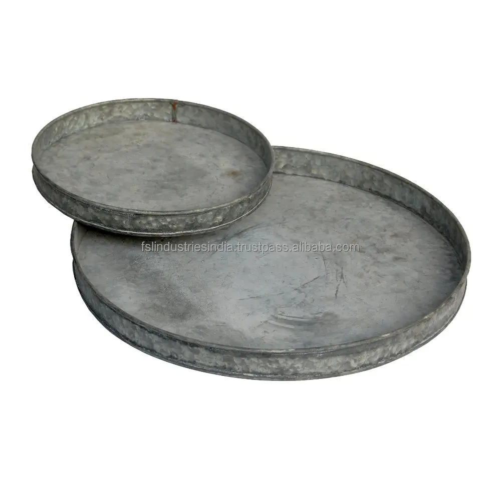 
Black Rounded Tray Serving Design And Decorative Painted Finishing Metal Tray Serving Food Design Trays 