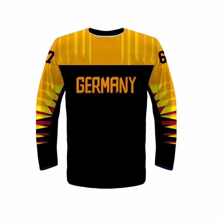 Hockey Uniform  Red Color Professional Multi Color Ice Hockey Jersey Sports Wear Polyester Made Hockey Shirts