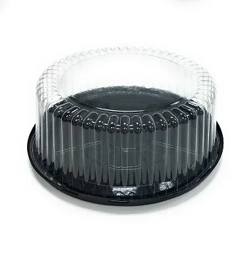 High Quality APET Disposable Clear Round Plastic Cake Box With Lids