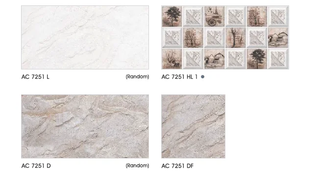 Exterior Elevation Ceramic Wall tiles Matt finish 30*60 cm Light Decor Dark combination 9 mm thickness 3D effect Made in India