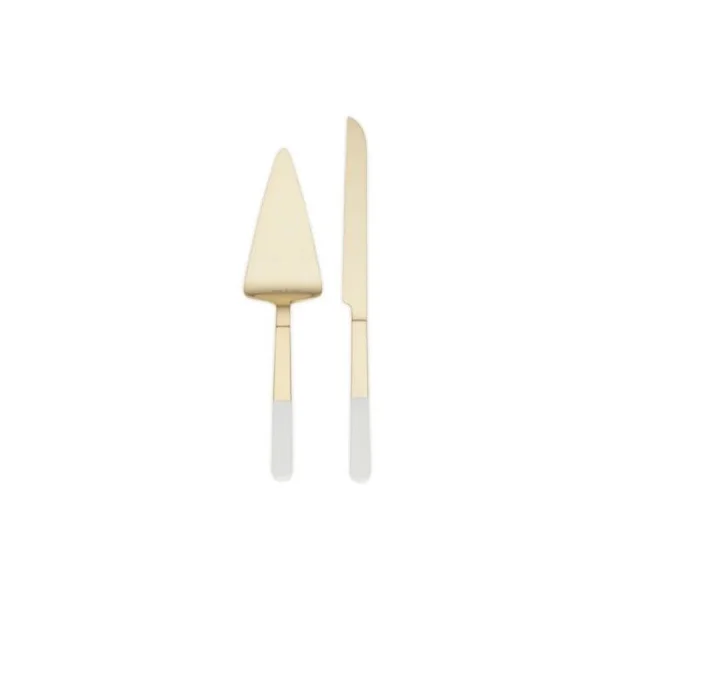 Rose Gold Plated Metal cake server in New Style In Handmade Customized Metal Cake Tool In Manufacture Price