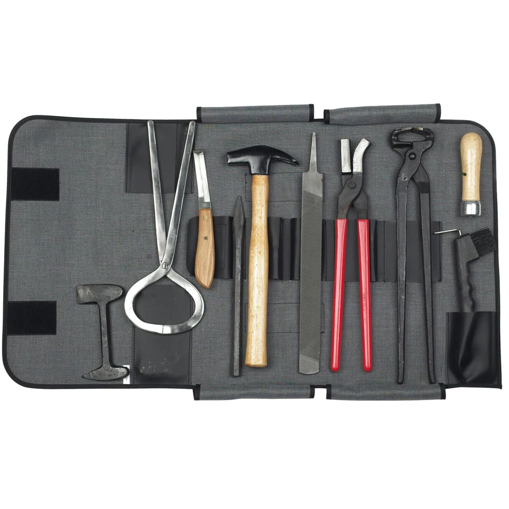 Horse Farrier Hoof Nipper Trim Shoeing File Rasp Handle Hoof Cutter Tool Horse Manicure Care Set