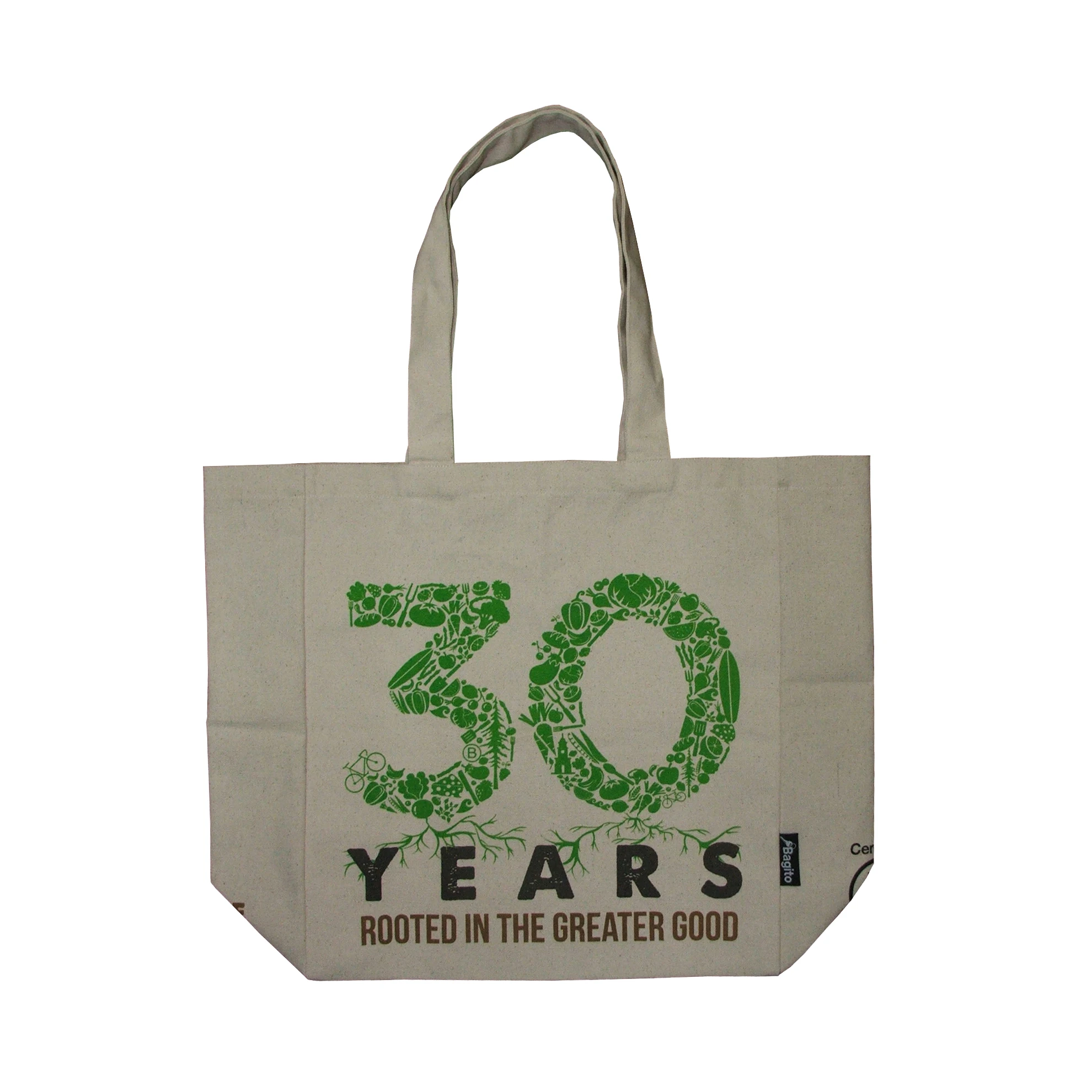 Fairtrade 80 Gsm Natural Printed jumbo Canvas Tote Bag