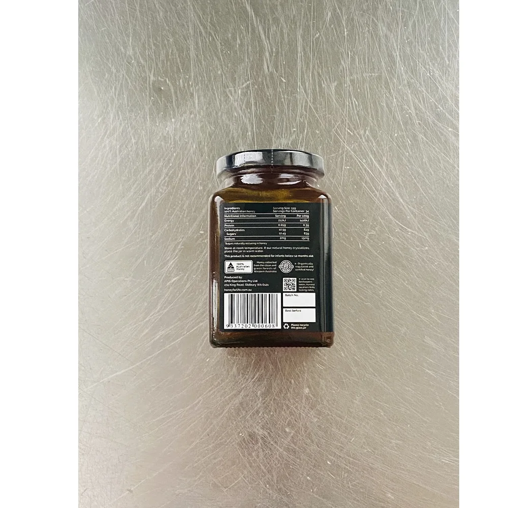  Упаковка Mason Jar 500 г необработанный органический мед TA20 + Desert Mallee с сроком годности 3 года