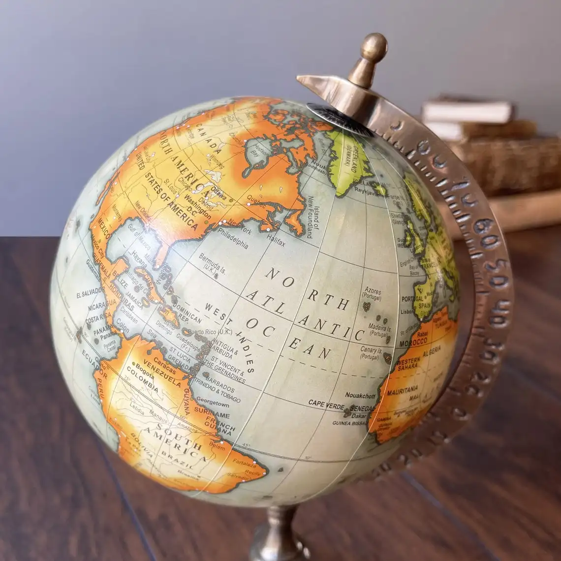 12' Antique Astrolabe Brass Sphere world Globe Collectible Nautical Home Decorative Collectible Item