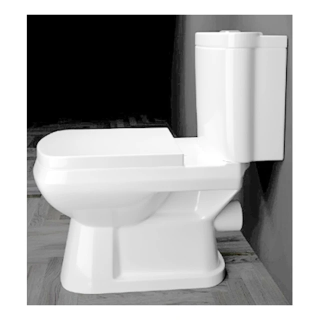 Spencia WC Two Piece Single Piece Design S/P Trap Modern Style High Quality Ceramic White Bathroom Toilet Set
