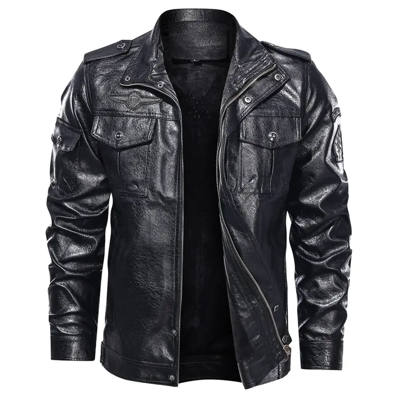 Fashion Men black Leather zipper Jacket / men leather jackets / Pakistan leather jackets