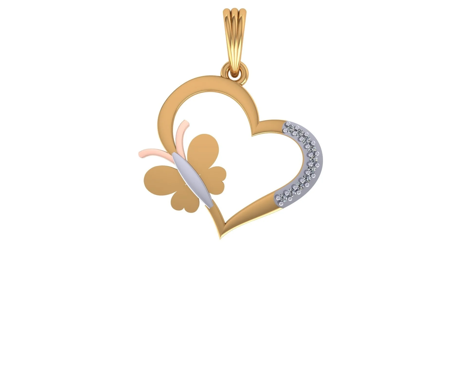 
Exclusive Debut Iced Out Takashi Murakami Rotatable Sunflower Heart Shape Real 0.05 Carat Diamond Custom Style Pendant 