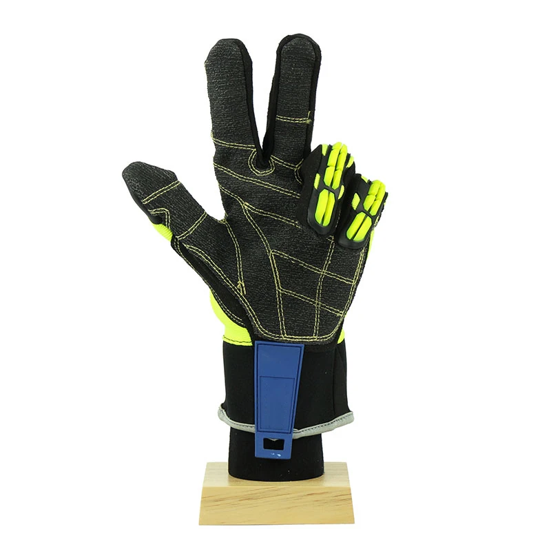 Oil and Gas Industries / Safety Gloves for Oil Industries Non-Slip Work Gloves / Impact Protection Mechanic Gloves for