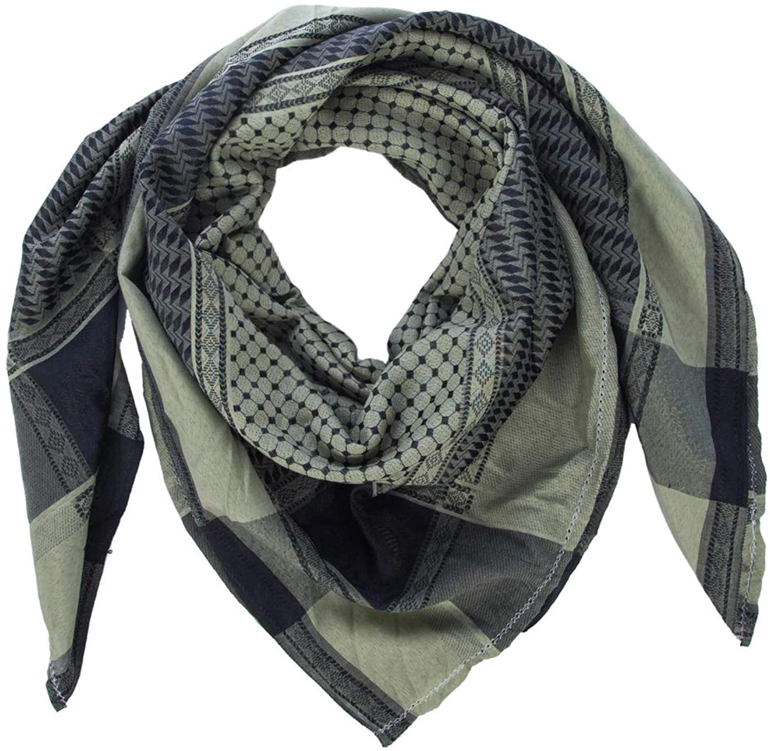 Fashion Hot Popular Prime Plain Solid Color Men Shemagh Cotton Scarf