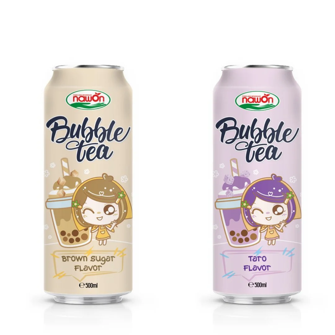 500ml NAWON Bubble Milk Tea Bubble Milk Tea Supplier Wholesale Price Premium Quality OEM ODM Private Label Beverage Manufacturer