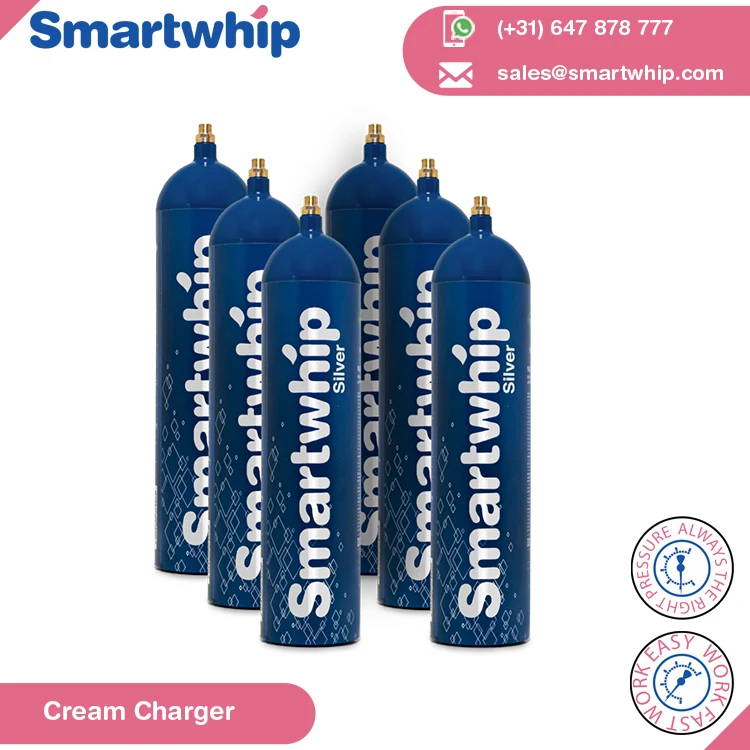 Standard Quality Wholesale Selling 615 gram Smartwhip Silver Cream Chargers from Top Supplier