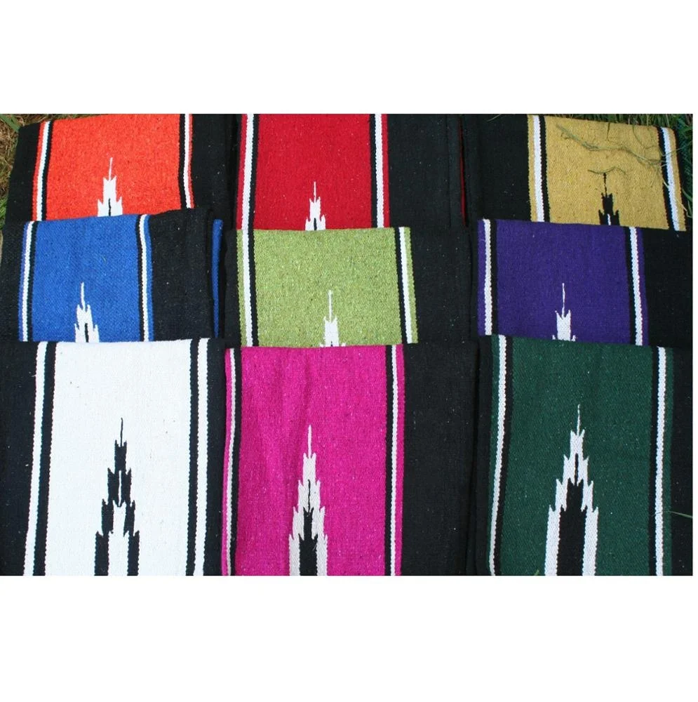 Custom High Quality cotton Western Horse Saddle Blanket Pad Navajo saddle blanket equestrian equipment outdoor sports foldable