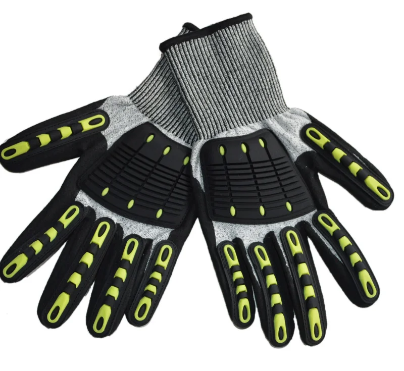 Oilfield Safety Work Construction Industrial Protective Mechanical Guante Anti Cut Resistant Impact Mechanic Gloves
