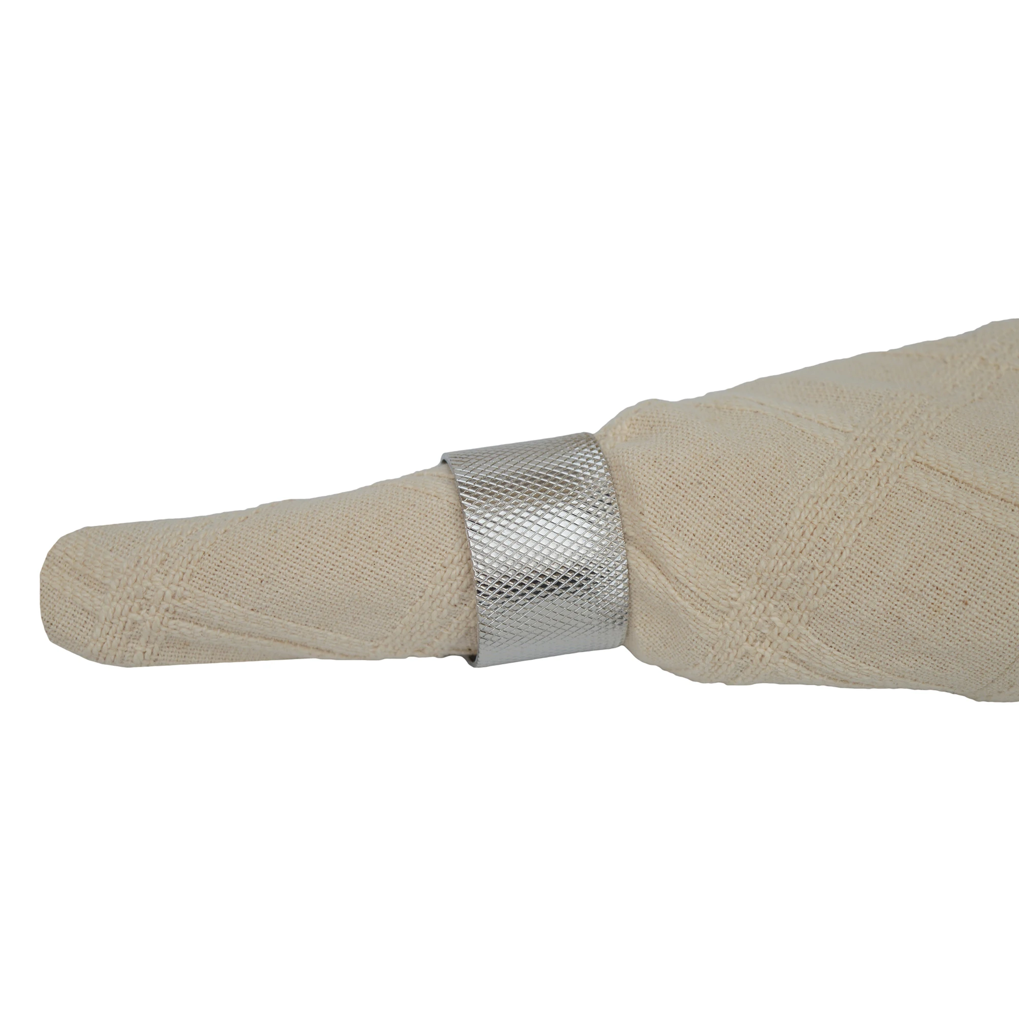 A Classic but Simple Napkin Ring Round in Shape Features a Role Design Wedding Party Hotel Table Decor Supplies Napkin Holder