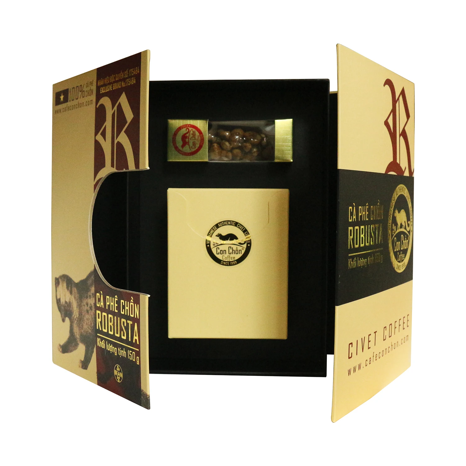  Аутентичный КОФЕ Robusta Civet (Kopi Luwak) - 100% сертифицированный-среднее жареное качество из Вьетнама