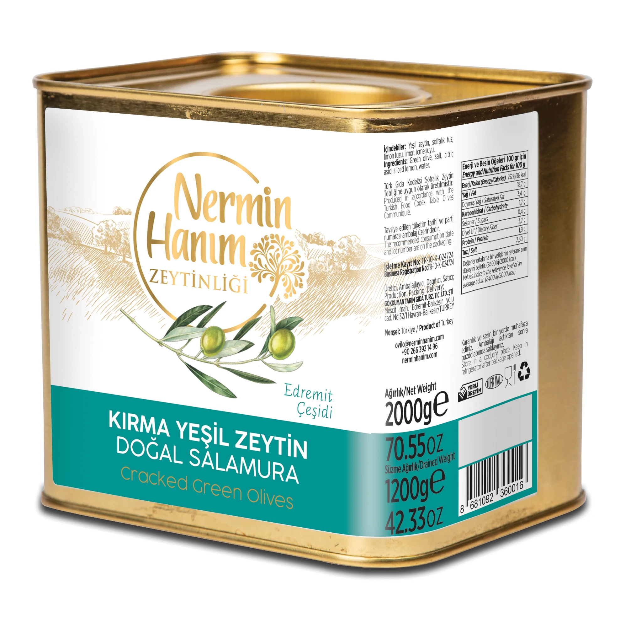 Best Quality 100% Turkish Natural Fresh Green Olives Healthy