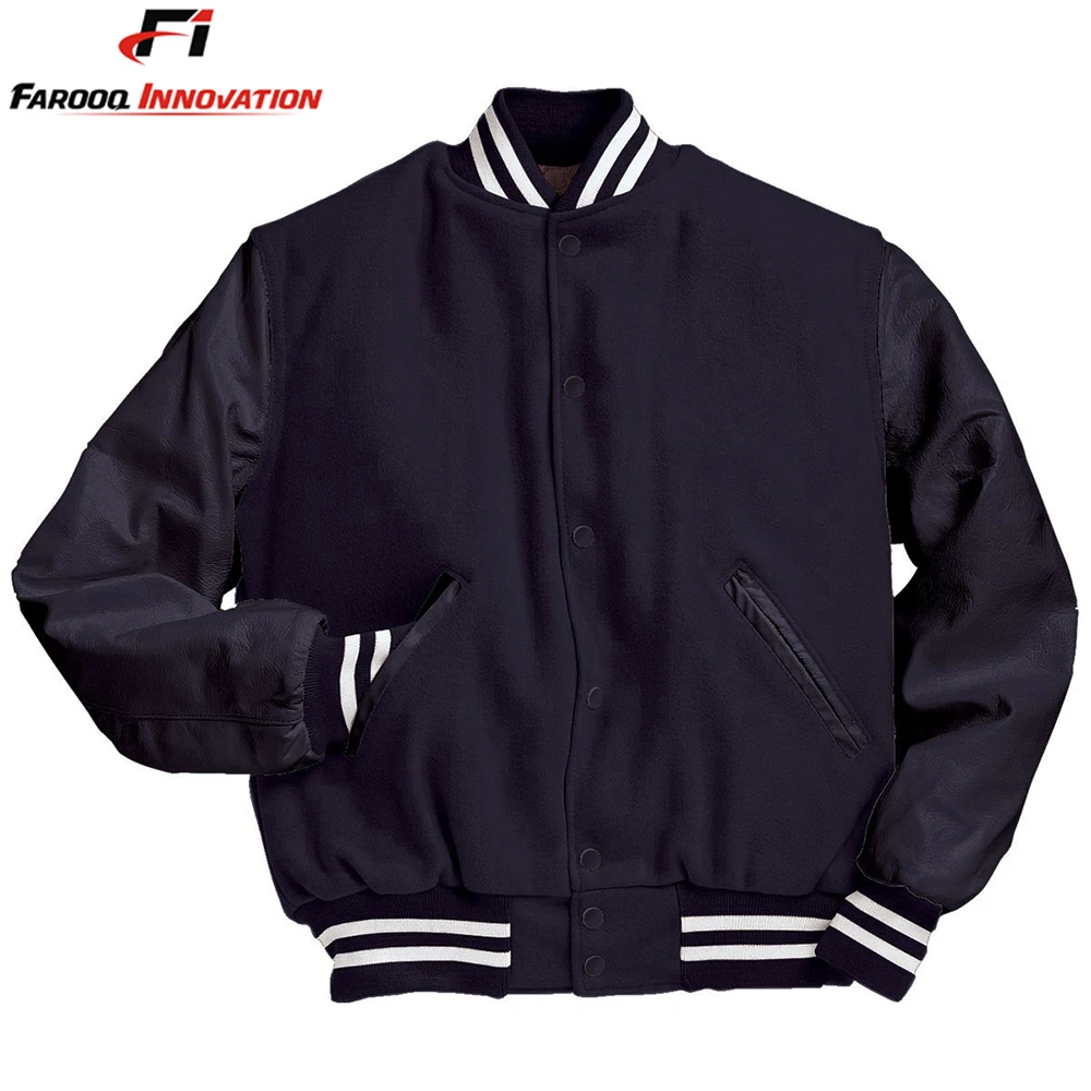 Высококачественные индивидуальные мужские куртки varsity Мужская Куртка с кожаными рукавами для мужчин