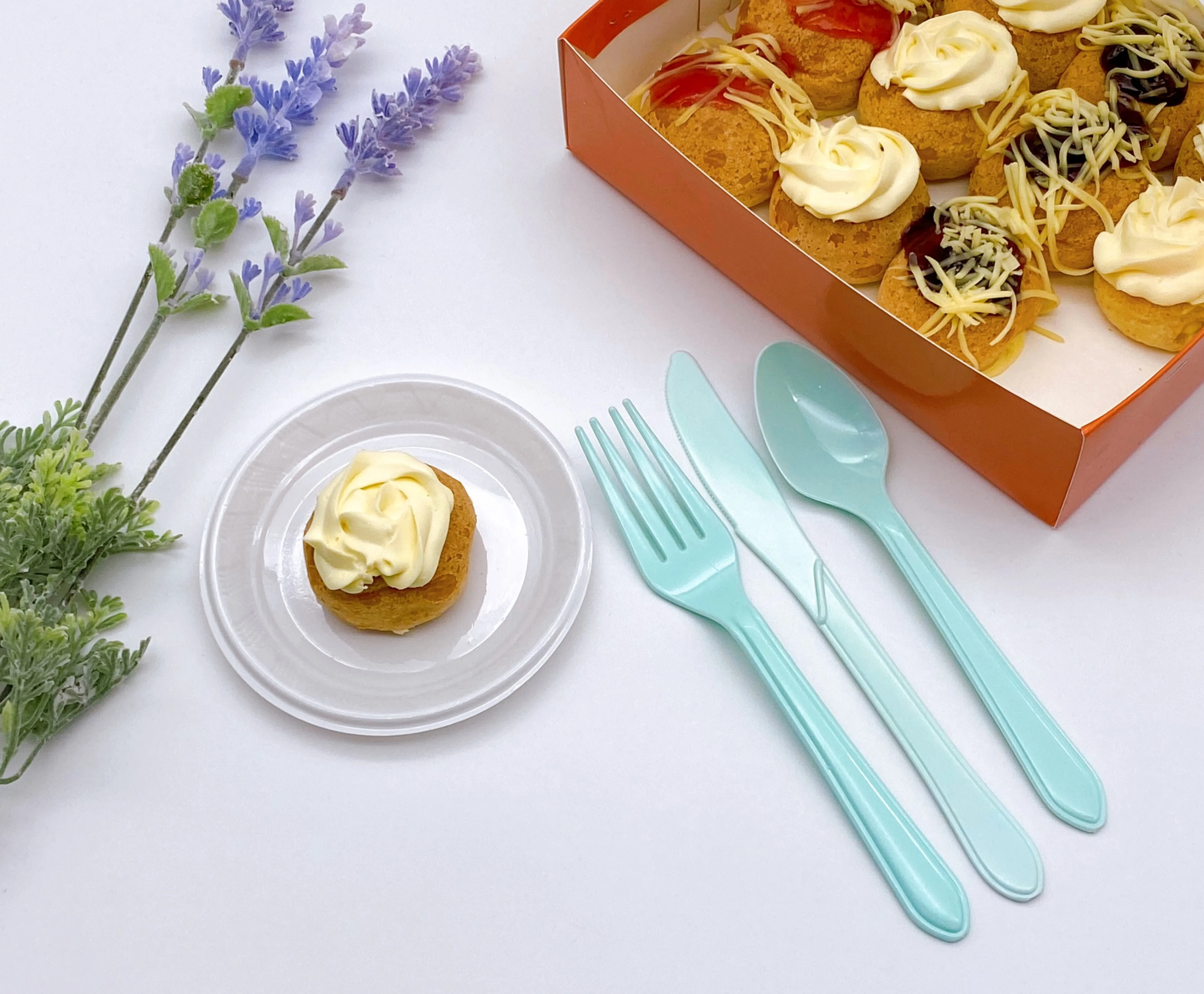 High quality Disposable Plastic Cutlery Set PP Cutlery Set Fancy Hard Plastic For Household or Restaurant Fast Food Shop