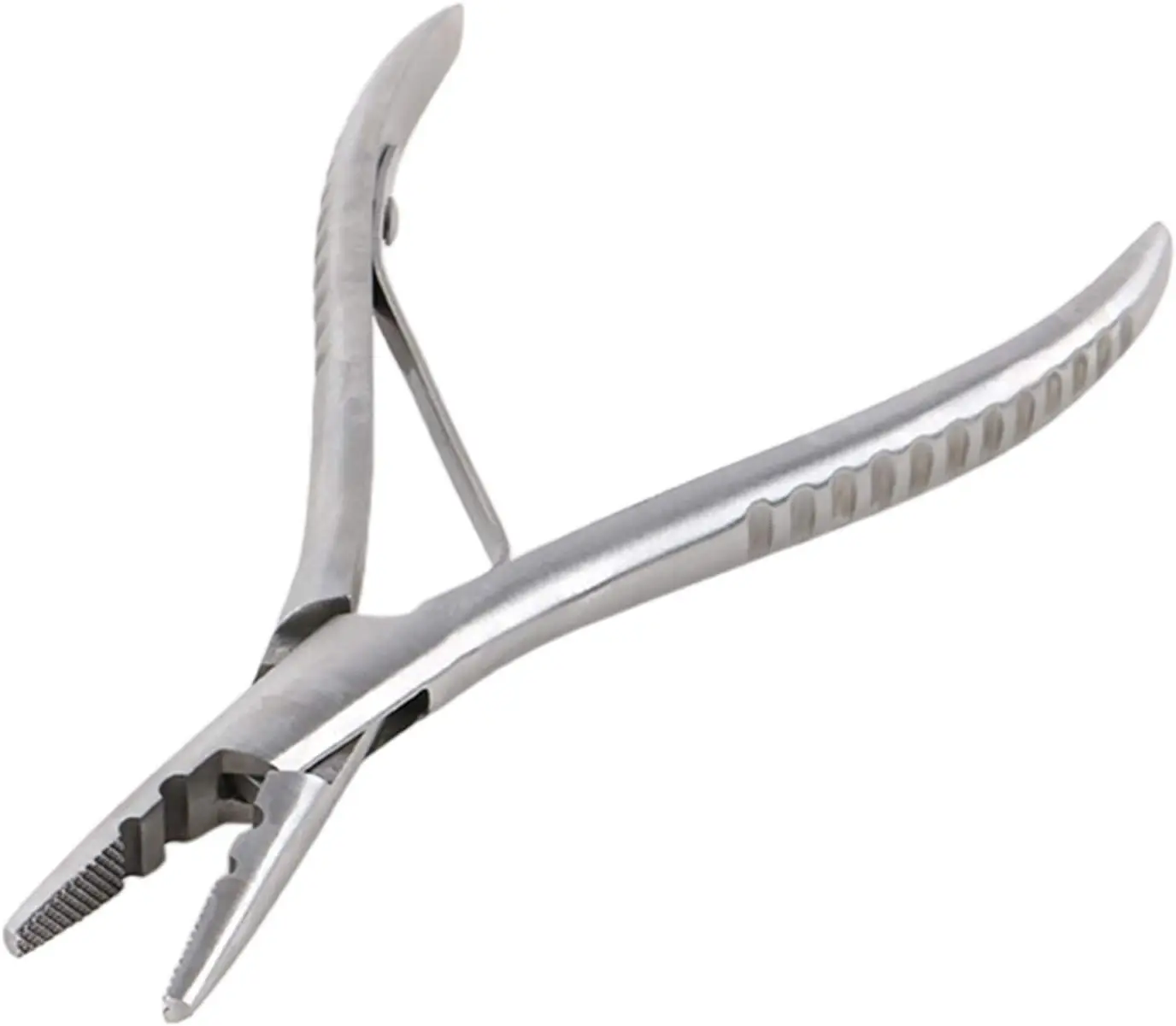 hair extension silver flat shape 2 holes stainless steel hair extension pliers multipurpose tools for micro nano ring i tip stic