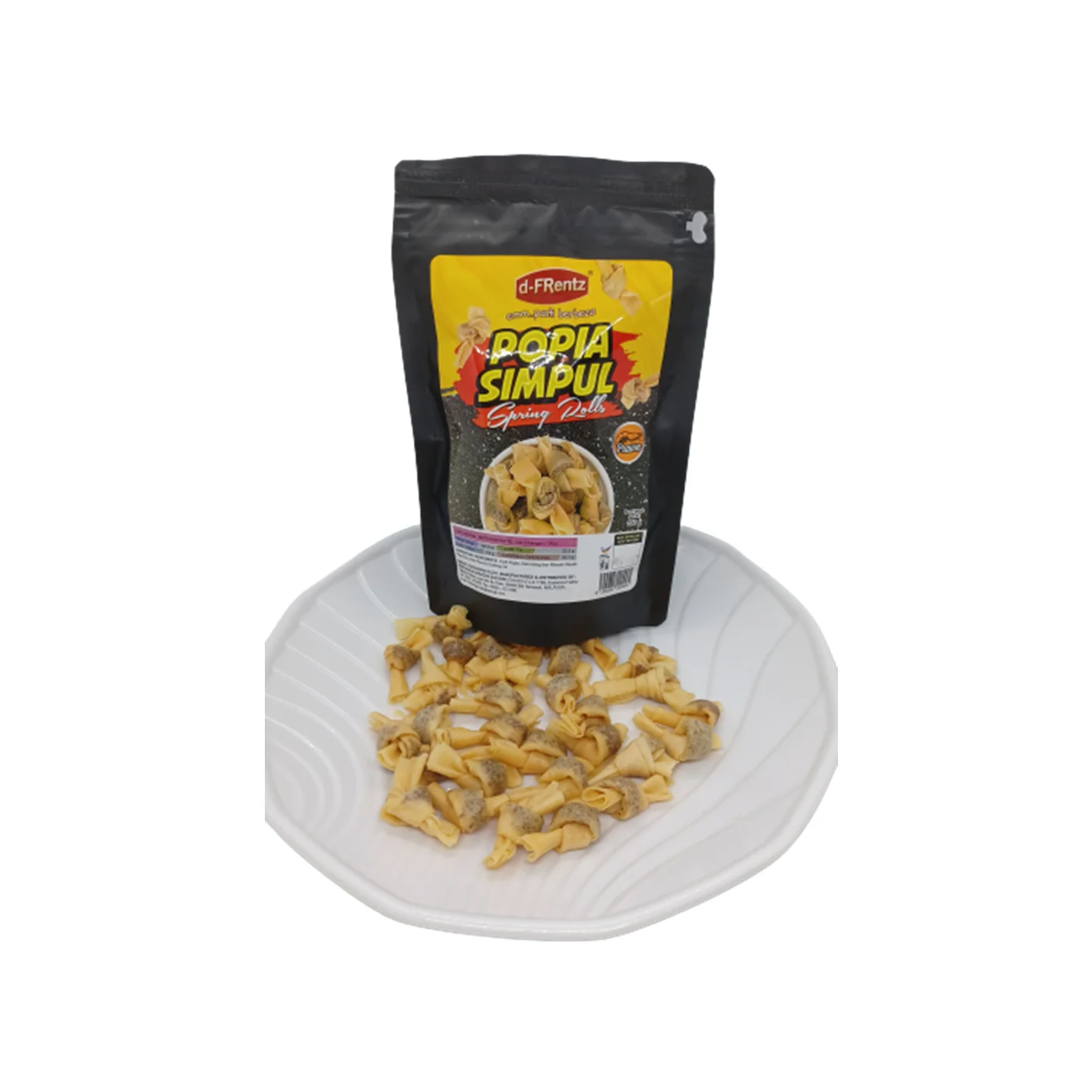 Wholesale Seafood Snacks Bulk Selling Prawn Flavor Spring Rolls Crunchy Crispy 150GM Malaysia Snacks Manufacturers