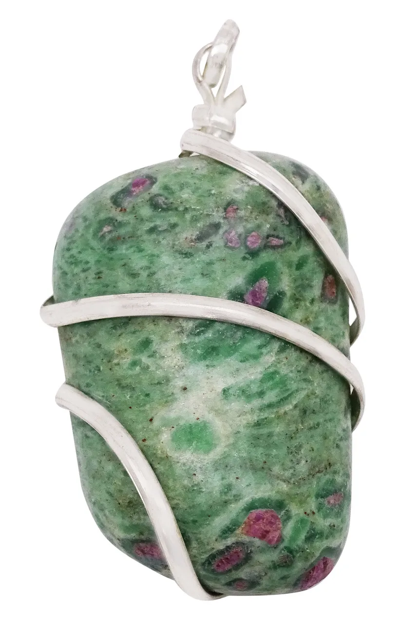 Оптовая продажа ожерелье из драгоценного камня Рубин фуксита подвеска мощный кулон ювелирные изделия кристалла лечебный камень