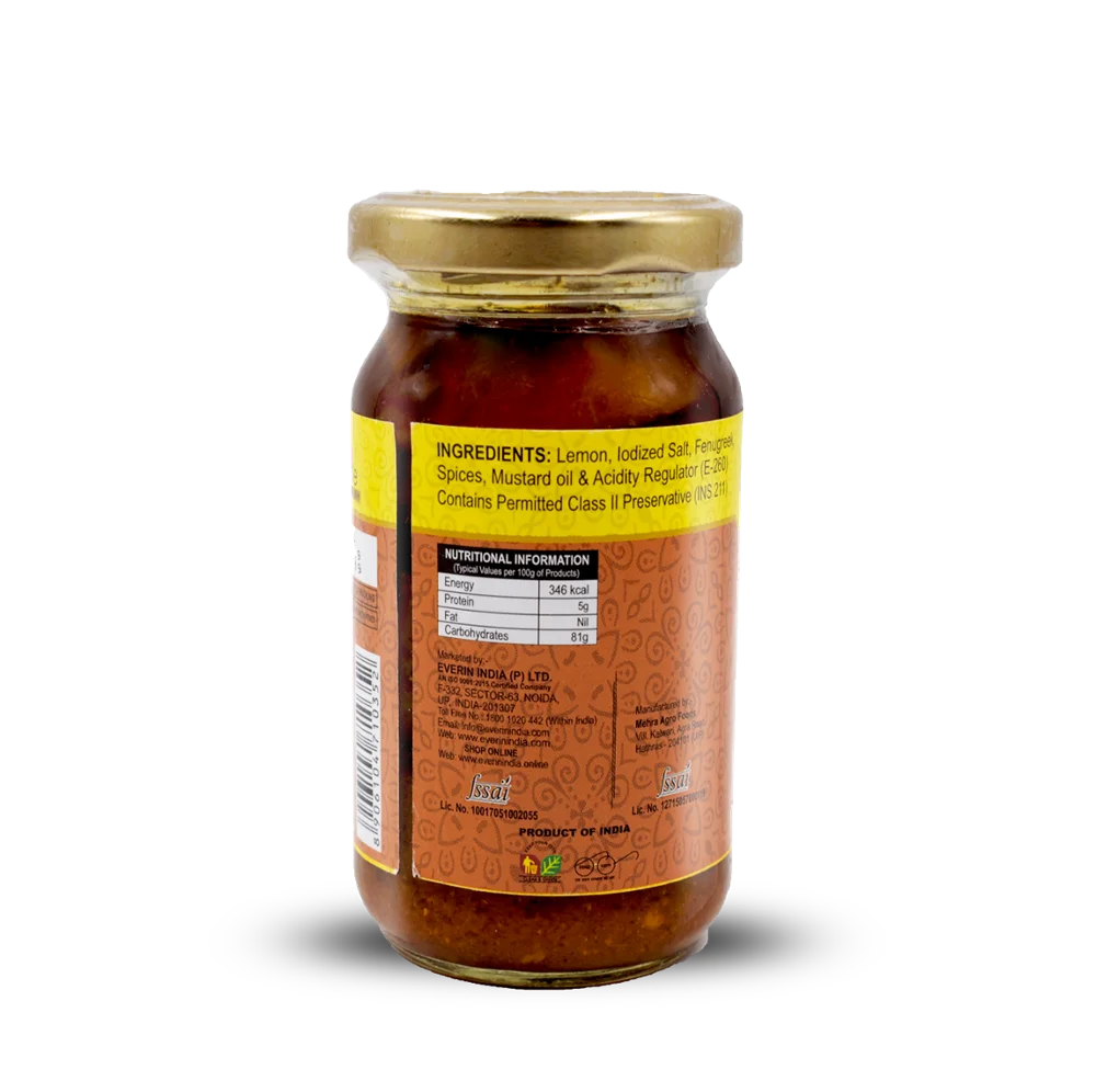 
Factory Sale Lime Pickle Glass Jar 200g 