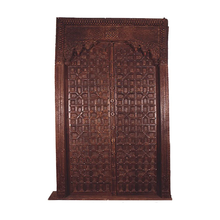 Контрактный производитель, превосходное качество, старинная деревянная входная дверь для современных домов