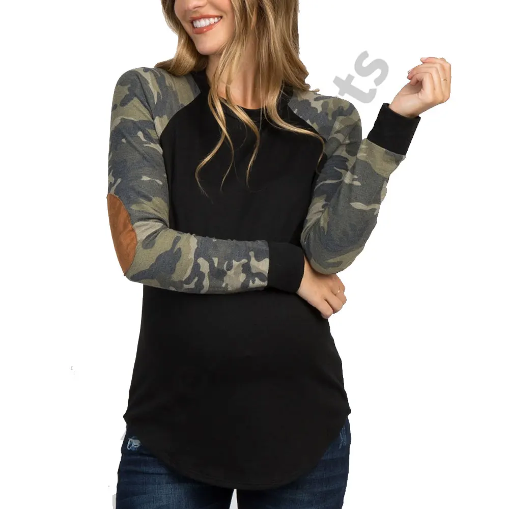  Multi pattern ladies maternity hoodie