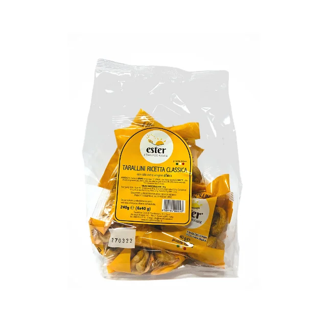 Typical Apulian Snack Plain Tarallini with EVO Oil for snack and outdoor consumption 240g (6x40g)