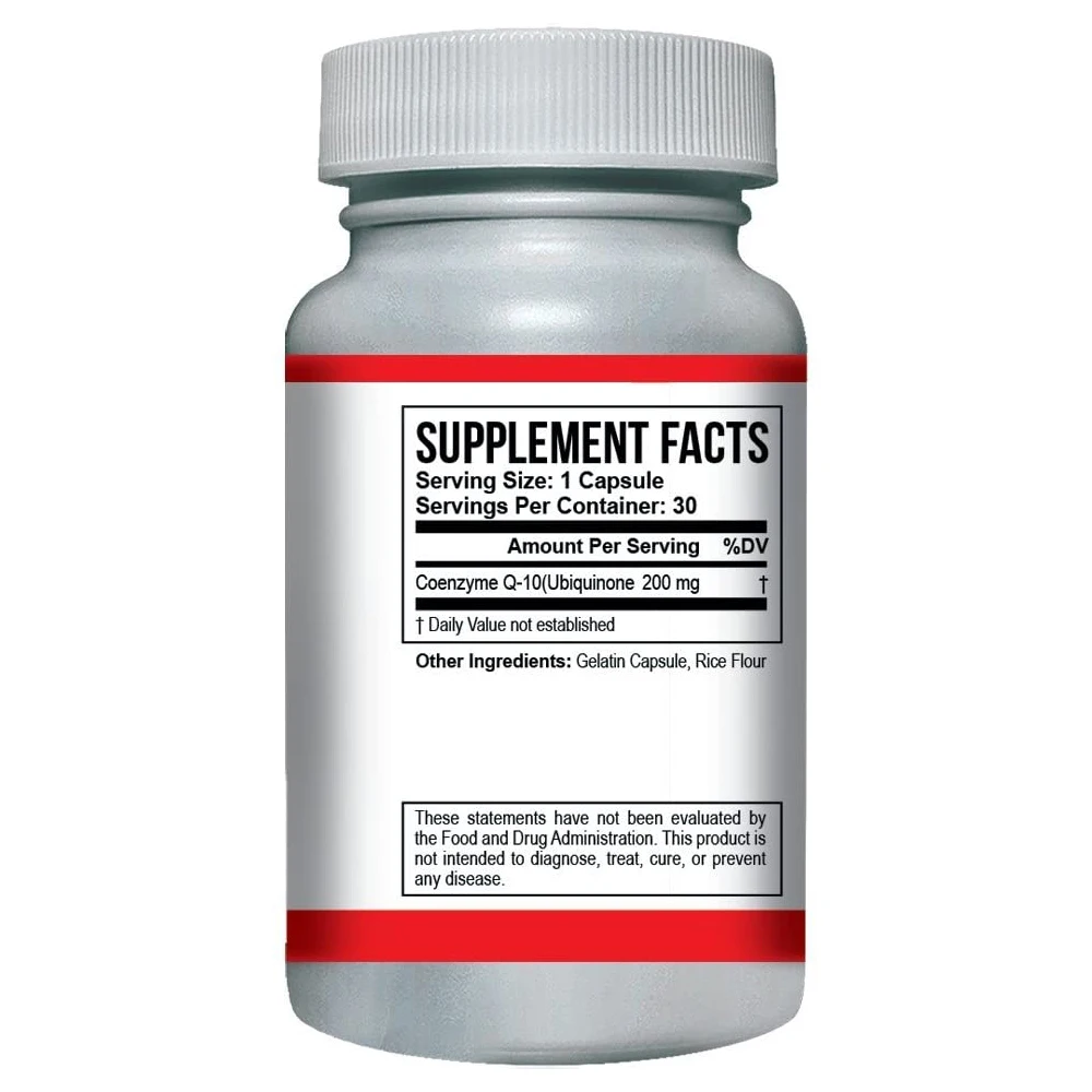 Таблетки с коэнзимом Q10 Ultimate COQ10 капсулы 200 мг чистого убихинона защищают сердце повышают уровень энергии